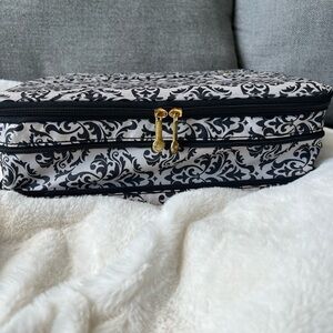 Jewelry Organizer/ Makeup Organizer | Black & White | Double Layered